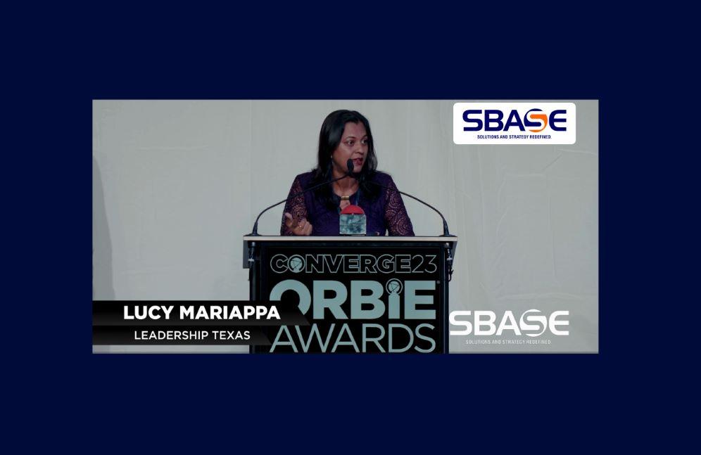 Lucy Mariappa Highlights SBase Technologies’ Impact as a Valued Vendor Partner for Orbie Awards Texas